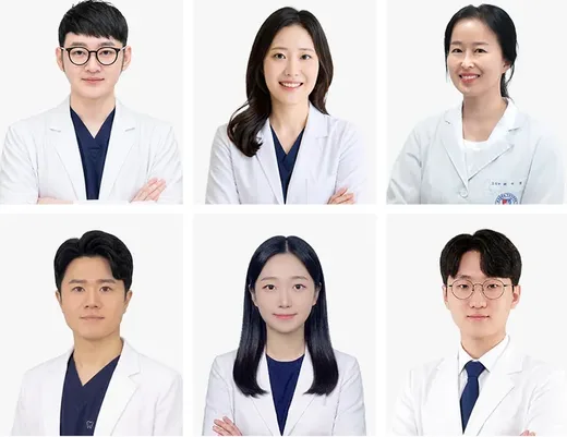 화이트라인치과 의료진 6인 프로필 사진